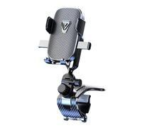 R-timer Support Téléphone Voiture pour Peugeot 208 II I 2019-2024, Rotation 360°, Pince, Améliorée,Opération Une Main,Un Bouton de Libération,Carbon Fiber