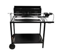 Somagic Barbecues Barbecue spécial rôtisserie MECHOUI Cuve en acier Noir 121,5x68x115,5cm