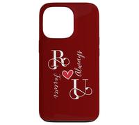 R & U Initiales de couple, mariage, anniversaire, Mr & Mrs Coque pour iPhone 13 Pro