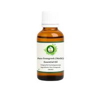R V Essential Huile essentielle pur de fenugrec (Methi) 30ml (1.01oz) - Trigonella Foenumgraecum (100% Pur et naturelle Distillée vapeur) Pure Fenugreek (Methi) Essential Oil