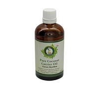 R V Essential Pur Coconut porteur Huile 30ml (1.01oz) - Cocus nucifera (100% Pur et naturelle pressée à froid) Pure Coconut Carrier Oil