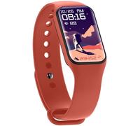 R1 Montre Connectée - Smartwatch Sport - 24 Modes D'entraînement - Notifications Intelligentes - Moniteur Fréquence Cardiaque & Sommeil - Calendrier Menstruel - Étanche Ip68- Bracelet Orange