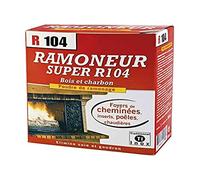 Poudre de ramonage R104 - Marque R104 - 900g - Nettoyage efficace des cheminées, poêles et chaudières