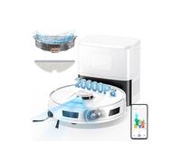 R11 Aspirateur Robot Laveur avec Station, 20000Pa, Station de Vidage Automatique 90 Jours, Navigation LiDAR, WiFi APP 5G/2.4G, Robot Aspirateur Laveur Autonome pour Tapis/Sols/Poils d’Animaux