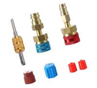 R1234YF Coupleurs rapides R1234YF vers R134A Adaptateur de coupleur rapide pour conditionneur de voiture Charge AC High Low Side Connector Kit de conversion