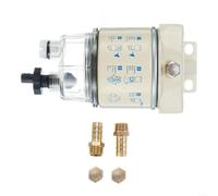 R12T Marine Spin-on Filtre à carburant Séparateur d'eau FS19802 en aluminium et cuivre, débit 15 GPH, pour bateaux rapides Racor et convient pour Kubota Z482 et Caterpillar C0.5