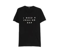 R13 - Graphic Round Neck Short Sleeve T-Shirt - Homme - Tops - Noir - Taille: M