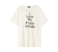R13 - T-shirt Relaxed FKN Attitude - Femme - Tops - Blanc - Taille: 40 FR