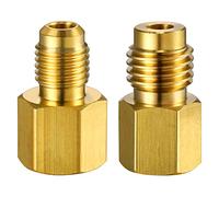 R134A Adaptateur de charge de réfrigération 1/2" SAE F coupleurs rapides vers 1/4 SAE M 1/2" M vers 1/4 pour adaptateur femelle