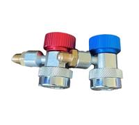 R134A Connecteur Rapide, Paire R-134A Adaptateur 1/4" Sae Robinetterie Auto Climatisation Faible Adaptateur Haute Faible Connecteur Adaptateur AC Fréon Jauge de Distribution Kit de Conversion de Tuyau