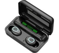 R15 Casque sans fil Bluetooth, BT5.1 | IPX7 étanche | Son HiFi | CVC Réduction du bruit binaural | Smart Touch | Prend en charge la faible latence, Noir