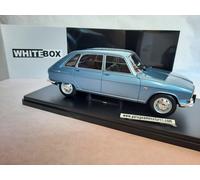 R16 BLEU METAL RENAULT 1965 WHITEBOX REF 124175 ECHELLE AU 1/24 EME COLLECTION