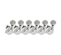 R18K e réglage de tête de Machine à verrouillage entièrement scellé, rapport 18:1, avec bouton ovale Vintage for guitare ST Tele(6 Pcs 6L Chrome)
