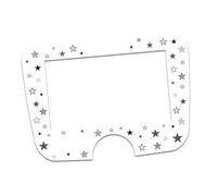 R199 Film de protection d’écran autocollant et décoratif pour robot de cuisine Silvercrest Monsieur Cuisine Smart SKMS 1200 A1/F6, étanche, pour ancien modèle F6, motif 01 étoiles