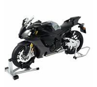R1M Moto Modèle Track Edition Alliage Dynamic - Échelle 1/6 Diecast Simulation Vélo de collection avec lumières d'allumage Son moteur Spray fumée, style fibre de carbone, moto en métal réaliste