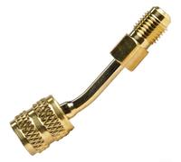 R22 vers R410A Raccord de conversion en laiton 1/4" pour SAE R22 à (45 | Joint en caoutchouc sécurisé, design à verrouillage à boule, connexion serrée, prévention efficace des fuites pour les