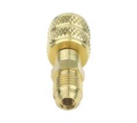 R22 vers R410A Raccord de conversion en laiton 6,35 mm pour SAE R22 vers | Joint en caoutchouc sécurisé, design à verrouillage à boule, connexion serrée, prévention efficace des fuites pour les