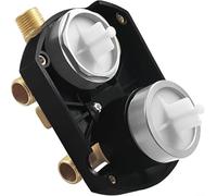 R22000 Vanne de douche et inverseur intégrée, 3 voies réglable à 6 niveaux, pour systèmes de plomberie standard, 15 x 11 x 10 cm