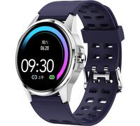 R23 Smart Bracelet Pression artérielle Moniteur de fréquence cardiaque Fitness Tracker Sport Step Count Band Argent bleu Bracelet en silicone