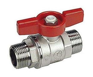 R253D Vanne avec raccords pour poignée papillon M-M R253X004 GIACOMINI 3/4"