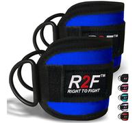 R2F Sangle Cheville Musculation Poulie 2 Machine à Sangle de Cheville rembourrée pour Exercices de Gymnastique Exercices de fessiers Homme et Femme