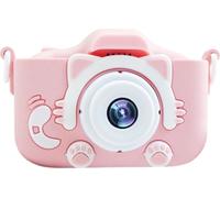 R2Invest Appareil photo numérique pour enfants X5 CAT chat rose