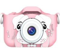 R2Invest Appareil photo numérique pour enfants X5 DOG chien rose
