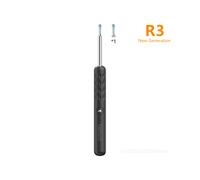 (R3 Noir) Nettoyeur d'oreilles X3 R3 Smart Visual Ear Sticks Otoscope 300W Endoscope Outil d'élimination