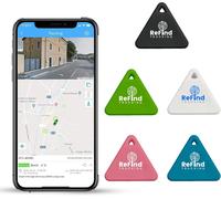 R3 Tracker for Android and iPhone Mini GPS Tag Bluetooth 5.0 Alternative Samsung AirTag for Keys, Animals, Wallets and Luggage (Black)