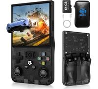 R36 Max, Nouvelle Version améliorée de la Console de Jeux R36S, Console de Jeu Portable , système Linux Open Source, Carte TF 64 Go, 15 000 Jeux rétro, écran IPS de 3,5, Console de Jeux rétro