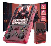 R36 Plus Console de Jeu Portable rétro Console retrogaming 15000+ Jeux 12 émulateurs,4 Pouces IPS OCA écran Console de Jeu vidéo Portable,Système Linux Open Source Console Portable (Rouge-64G)