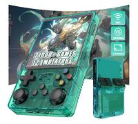 R36 Plus Console de Jeu Portable rétro Console retrogaming 21000+ Jeux 12 émulateurs,4 Pouces IPS OCA écran Console de Jeu vidéo Portable,Système Linux Open Source Console Portable (Vert-128G)