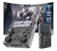 R36 Plus Console de Jeu Portable rétro Console retrogaming 21000+ Jeux 12 émulateurs,4 Pouces IPS OCA écran Console de Jeu vidéo Portable,Système Linux Open Source Console Portable (Noir-128G)