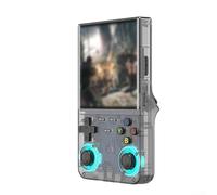 R36 Ultra Console de jeu portable 128 Go avec écran HD de 4,0 pouces, appareil de jeu portable rétro pour jeux vidéo classiques (noir)