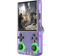R36 Ultra Console Rétro Portable 2025 - Écran IPS HD 4" 720x720, +20.000 Jeux Classiques, Joysticks 3D LED 7 Couleurs, Émulateur Compatible PS1/PSP/GBA, WiFi & HDMI | Violet 128GB - NOUVELLE ÉDITION