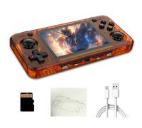 R36H Console de Jeu Rétro Portable 128 Go, avec 22 000+ Jeux Rétro Préinstallés, 23 Émulateurs, Système Linux Open Source, Écran IPS 3,5 Pouces, Double Joystick 3D (Orange)