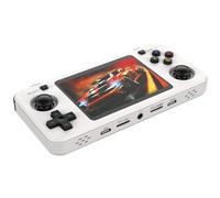 R36h Portable Rétro Console De Jeu, Double Joystick 3D Portable Console De Jeu Portable, Cadeau De Noël pour Les Garçons, Open Source Linux Jeu Système, Écran De 3,5 Pouces-White||128G