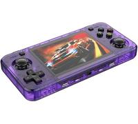 R36H Retro Handheld Game Console,15000+ Games with Open Source Linux System,23+Emulators,3.5-inch IPS Screen Portable Game Console,2500mAh Battery (Violet)