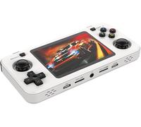 R36H Retro Handheld Game Console,15000+ Games with Open Source Linux System,23+Emulators,3.5-inch IPS Screen Portable Game Console,2500mAh Battery (Blanc)