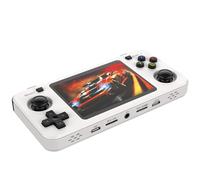 R36H Retro Portable Game Console - Équipée d'un Système Linux Open Source, Intégrée dans Plus De 20 000 Jeux Classiques, Console De Jeu Portable À Écran IPS De 3,5 Pouces-White||128GB