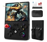 R36Max 2 Console de Jeu rétro Portable, écran IPS HD Extra-Large de 4,5 Pouces, Batterie 4000 mAh, Nouvelle Version améliorée 2026 R36s, Lecteur de Jeux vidéo portatif(64G Noir)