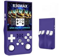 R36MAX Console de Jeu Portable, écran IPS de 4.0", 30 000 Jeux rétro avec Système Linux Open Source, Carte TF 64/128GB, Batterie 4000 mAh(R36MAX[Indigo Blue],128G)