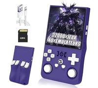 R36MAX Console de Jeux rétro Portable Console Portable,22000+ Jeux,40+ émulateurs,Batterie 4000mAh 8 Heures,écran IPS 4 Pouces Console retrogaming,système Linux Open Source (Violet-128G)