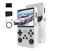R36S Console de Jeu Portable rétro 128G-Écran IPS de 3,5 Pouces avec 40000+ Jeux Classiques Lecteur de Jeu vidéo Portable Open Source Linux OS avec Batterie 3500mAh