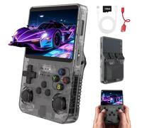R36s Console De Jeux Portable, éCran IPS 3,5 Pouces Console Retrogaming Portable, 128 Go De Stockage Plus De 15000 Jeux PréInstalléS, Console De Jeux Retro SystèMe Open Source Basé sur Linux/Arkos