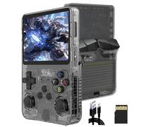 R36S Console Portable Améliorée Console Portable Retrogaming Fonction D'archivage Manuel Boutons Ergonomiques Console de Jeux Portable Plus de 15 000 Jeux, Possibilité D'ajouter D'autres Jeux (Noir)