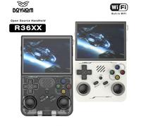 R36S mis à jour R36XX rétro Console de jeu Portable Linux ARKOS 3.5 pouces IPS écran Portable lecteur vidéo de poche jeux Wi-Fi cadeau pour enfant R36XX Purple