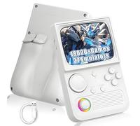 R36T Console de Jeu Portable Console Portable,18000+ Jeux 27 Émulateurs,4000mAh Console retrogaming Portable,Connexion Wi-FI 4G/5G pour Le multijoueur en Ligne,Écran IPS OCA 3,5" (Blanc-64G)