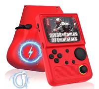 R36T Console de Jeu Portable Console Portable,21000+ Jeux 27 Émulateurs,4000mAh Console retrogaming Portable,Connexion Wi-FI 4G/5G pour Le multijoueur en Ligne,Écran IPS OCA 3,5" (Rouge-128G)