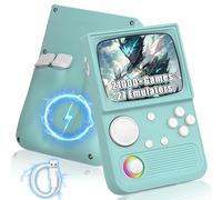 R36T Console de Jeu Portable Console Portable,21000+ Jeux 27 Émulateurs,4000mAh Console retrogaming Portable,Connexion Wi-FI 4G/5G pour Le multijoueur en Ligne,Écran IPS OCA 3,5" (Vert Menthe-128G)
